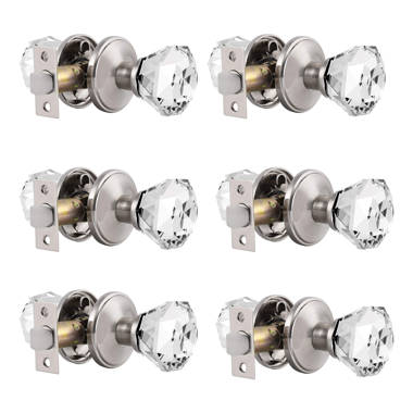 Interior glass door on sale knob sets